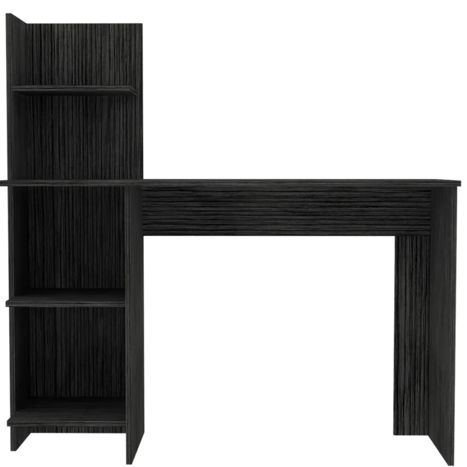 

Writing Desk with Four Shelves - Stylish Smokey Oak Design, Perfect for Home Office & Study