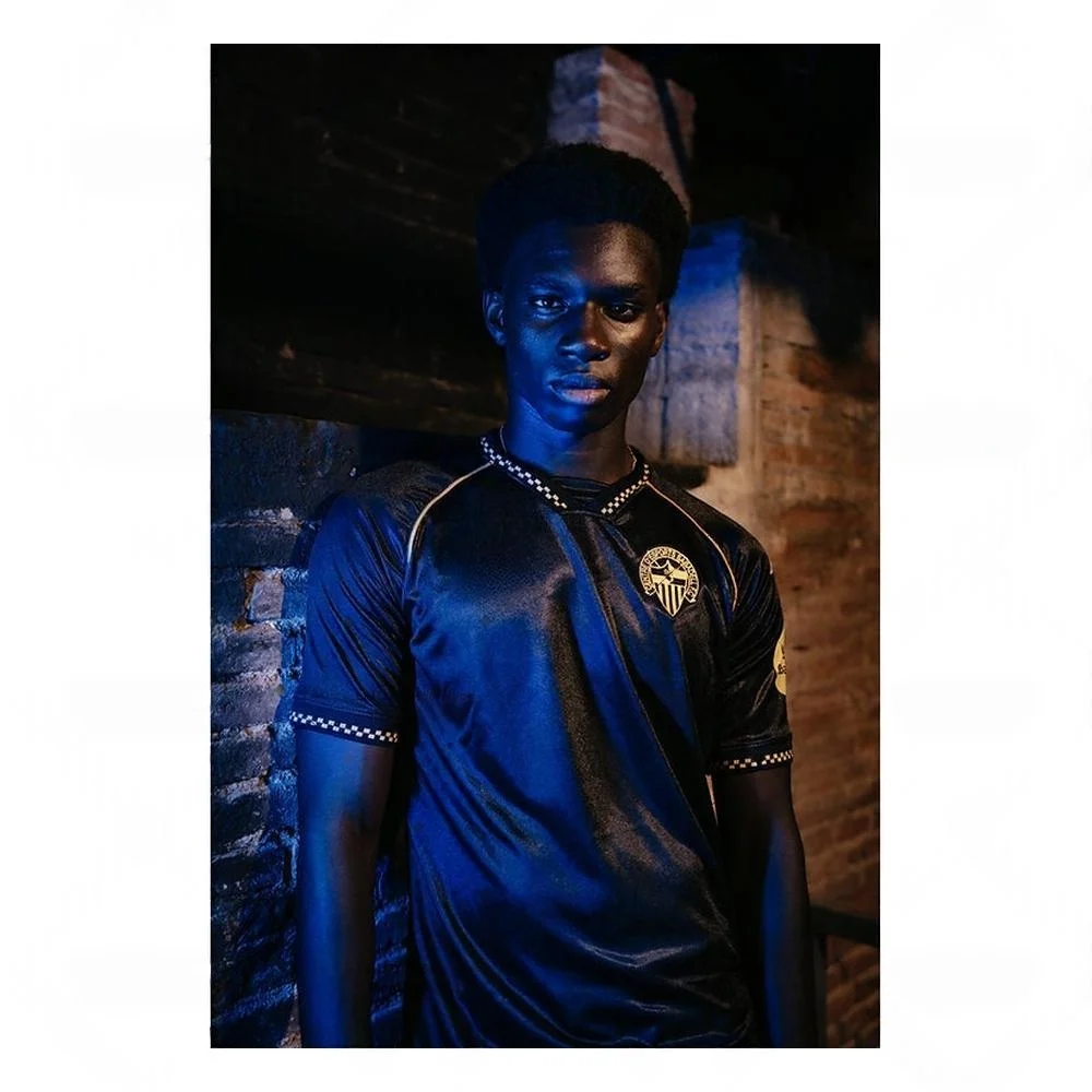 2026-27 Neues Spanisches Herren-Fußball-T-Shirt, Atmungsaktives Dry-Fit-Oberteil für Erwachsene, C-CE Sabadell Outdoor-Sport-Heimtraining Fußballtrikot – Detail 3