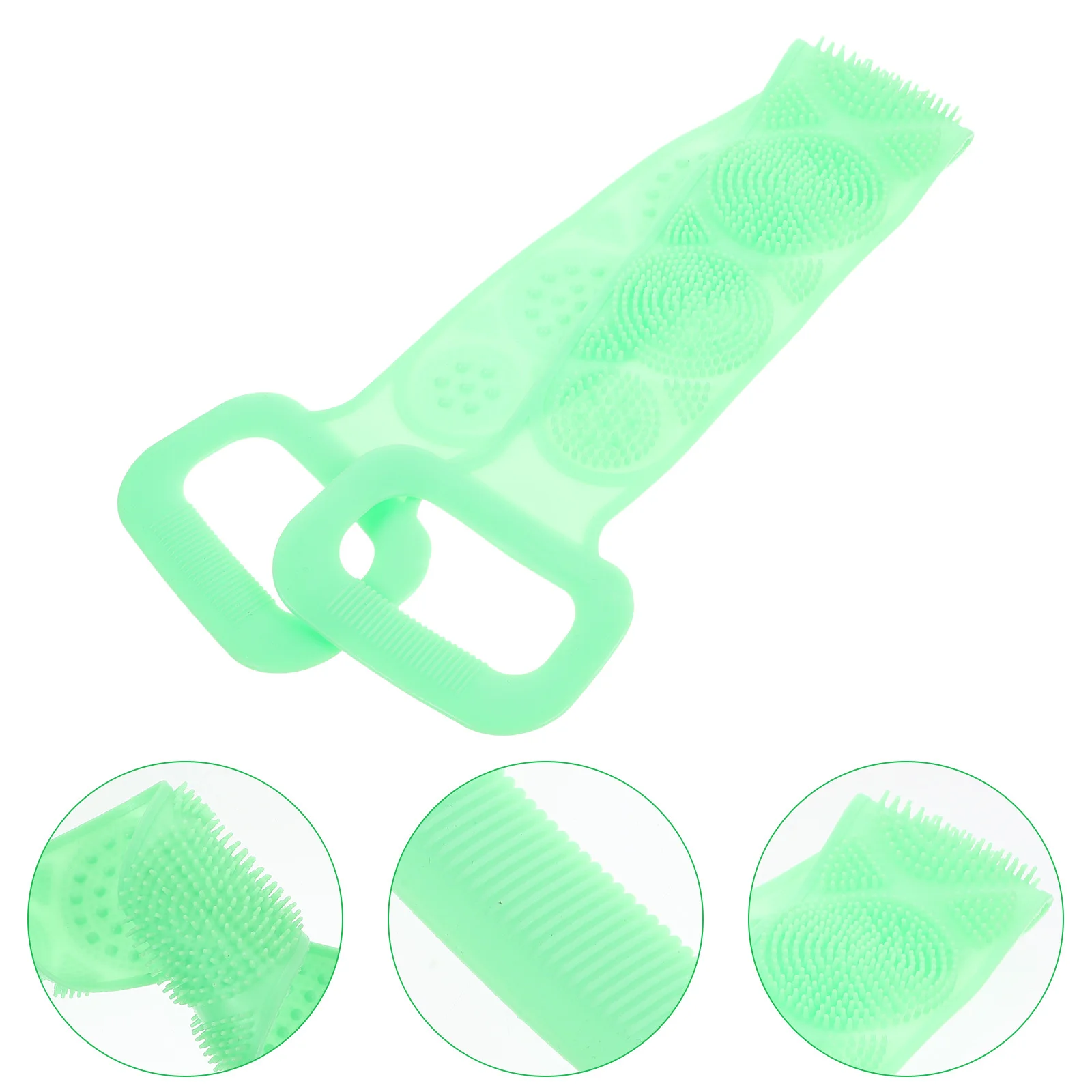 

Силиконовое полотенце для скраба для спины Премиум-дизайн с длинными полосками для глубокого отшелушивания тела Портативный инструмент для ванны для труднодоступления