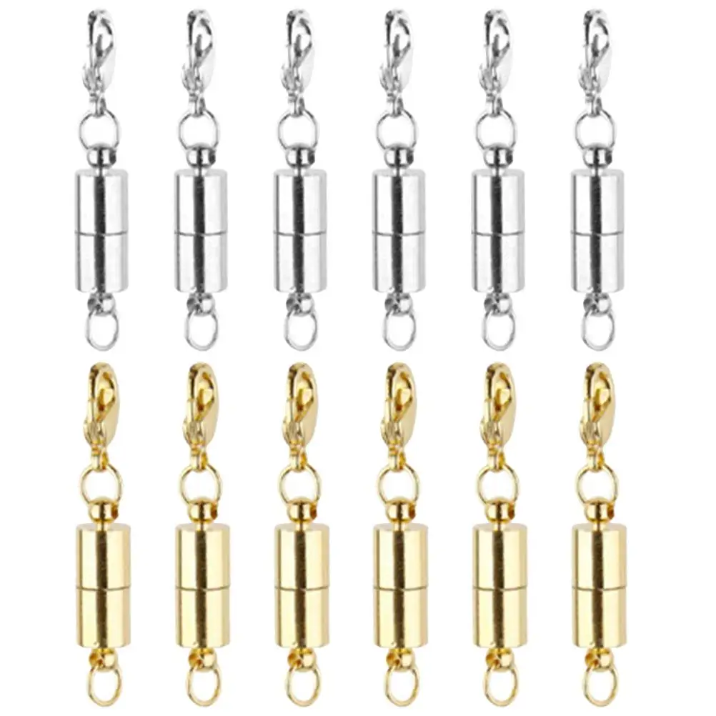 

Lobster Clasp Jewelry Copper Magnetic for Bracelets Cylindrical Clasps Closures