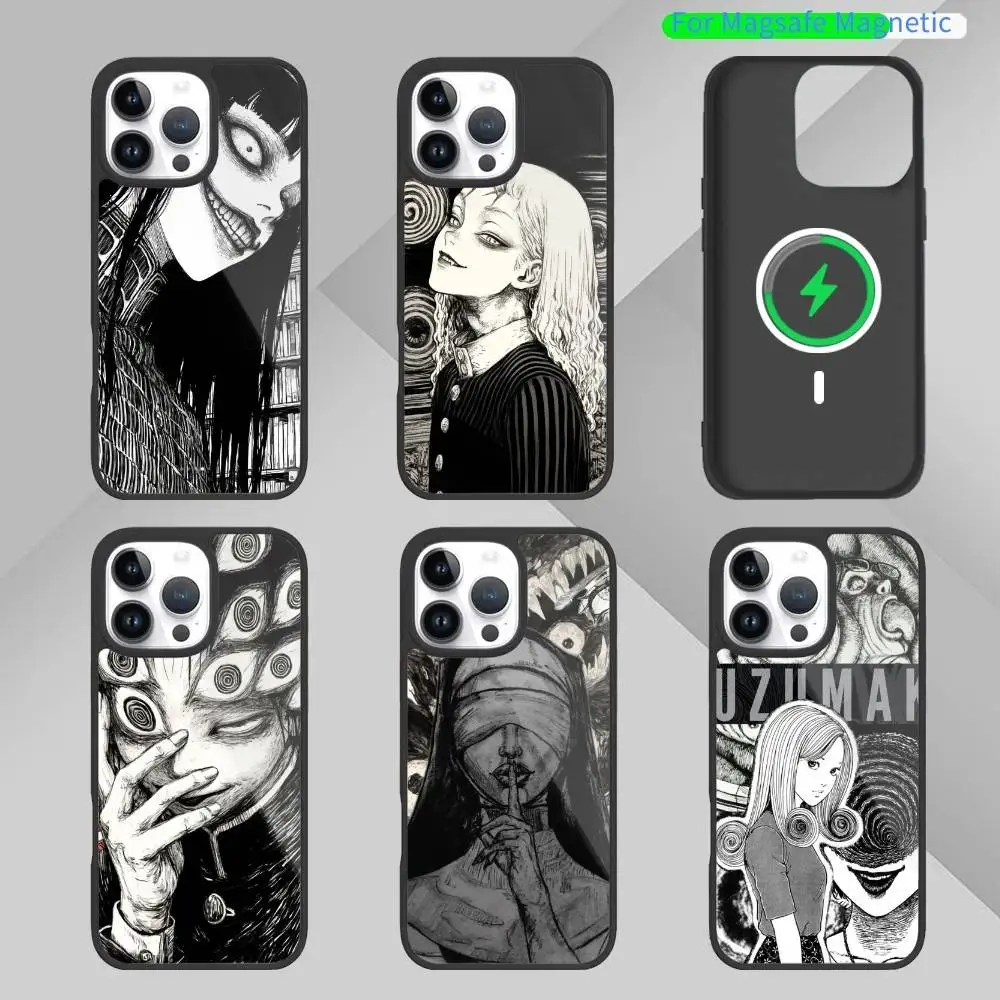 

Horror T-TomieS Comic theme Phone Case For iPhone 14,16,15,13,17,12,Plus,Pro,Max Magnetic For Magsafe Frosted Cover