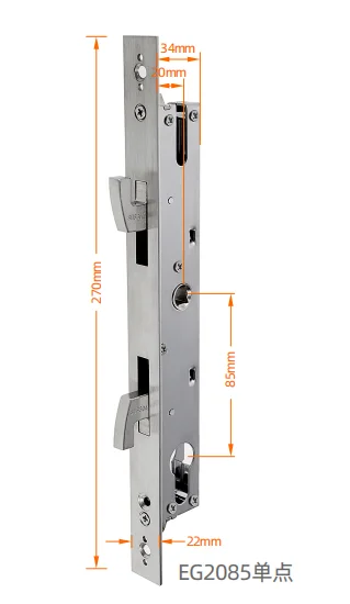 2085 2885 3585 4585 double hook mortise For sliding Grill door Work with smart door lock Lift up to lock Press down to unlock