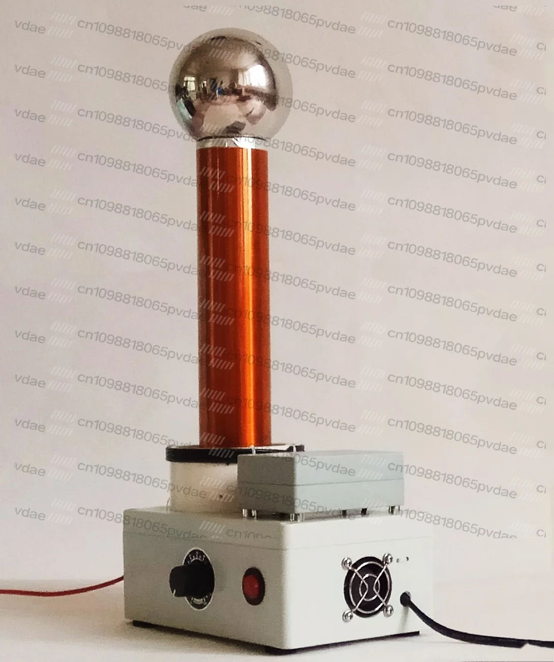 Tesla coil spark gap lightning simulator wireless transmission principle demonstration resonant transformer