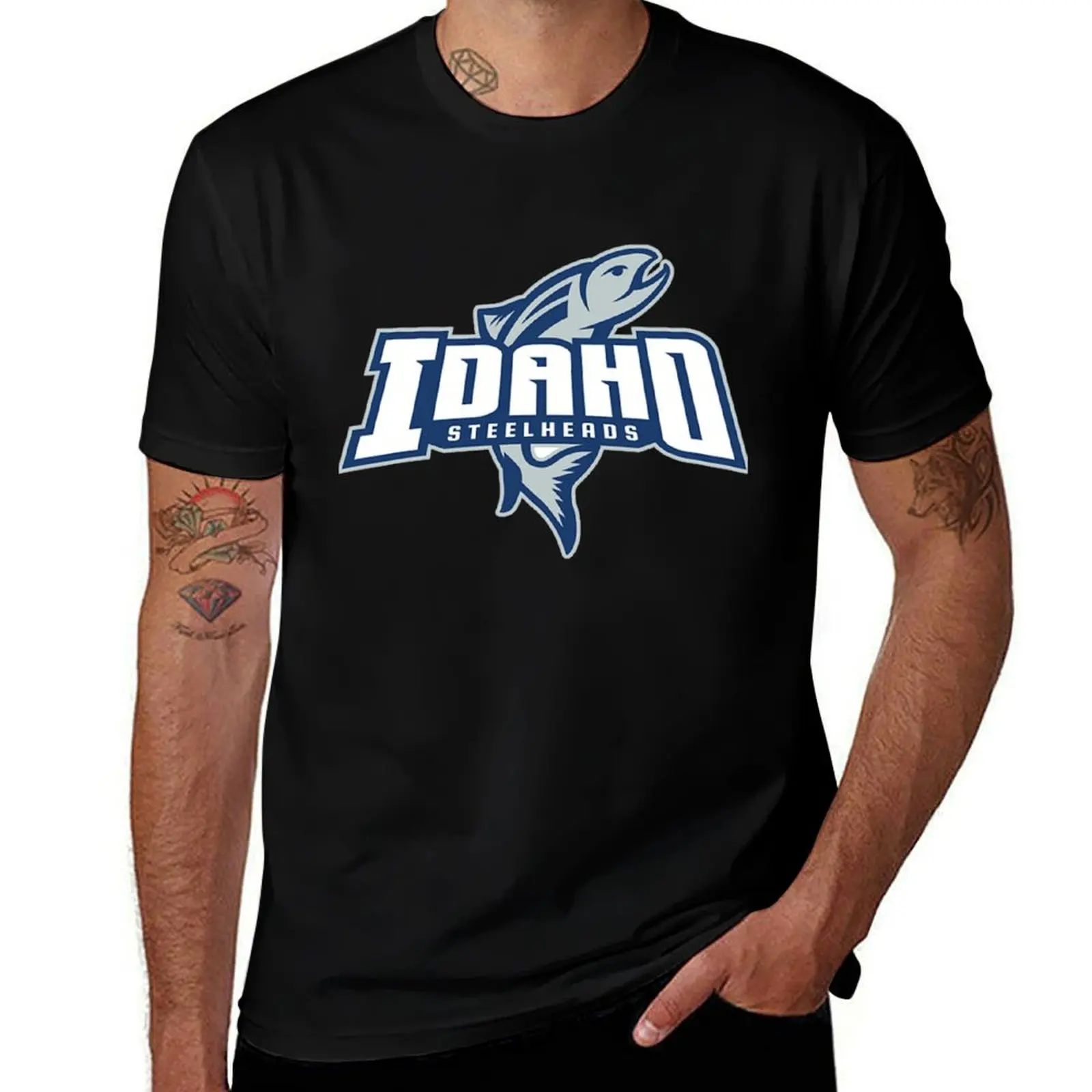 

IDAHO STEELHEADS hockey T-Shirt Heavy Duty Casual Work Tee