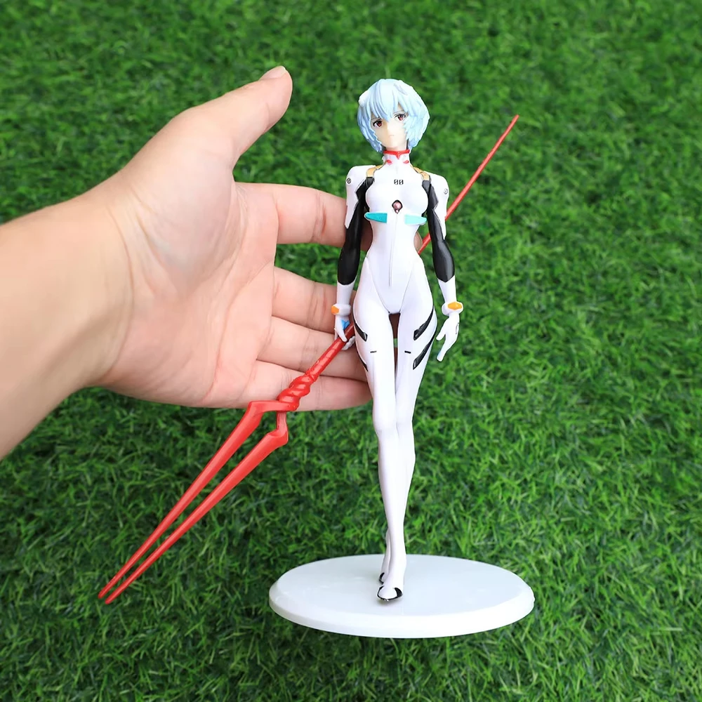 23cm Ayanami Rei Action Figures NEON GENESIS EVANGELION PVC Figurines Model Anime EVA Garage Kits Toy Ornaments ACG Collection