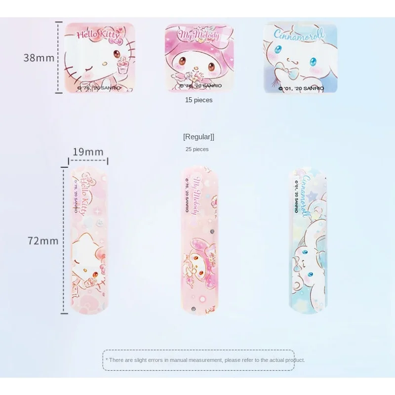 40 Pcs/box Sanrio Hello Kitty Band-aid Ok Bandages Hemostatic Patch Girl Anti-friction Foot Stickers Anime Kids First Aid Patch