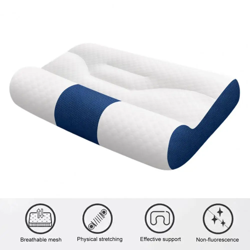 Adjustable Height Neck Pillow Neck Pain Relief Pillow for Side Back Sleepers Summer Rebound Elastic for Circulation for Sleep