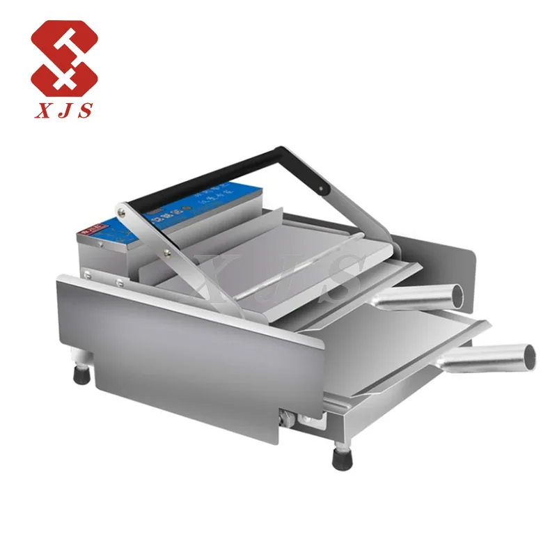 Commercial Automatic Hamburger Waffle Patty Machine Hot Dog Bun Toaster Hamburger Bread Grill Making Machine
