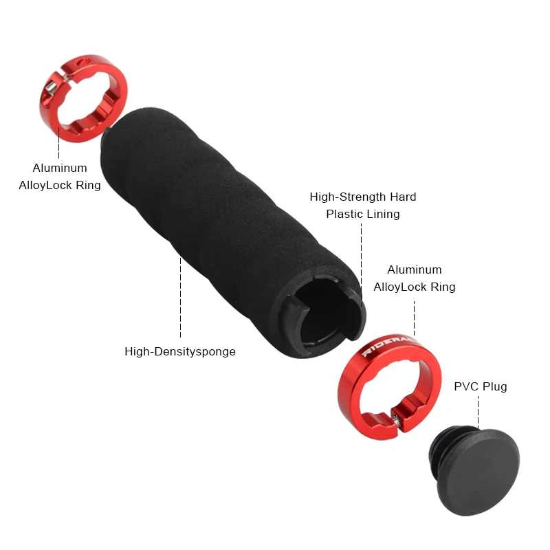 Sponge Bicycle Grips Mountain Bike Handlebar Grip Ultraight Soft Anti-skid Shock-absorbing For Scooter Cycling MTB Handle bar