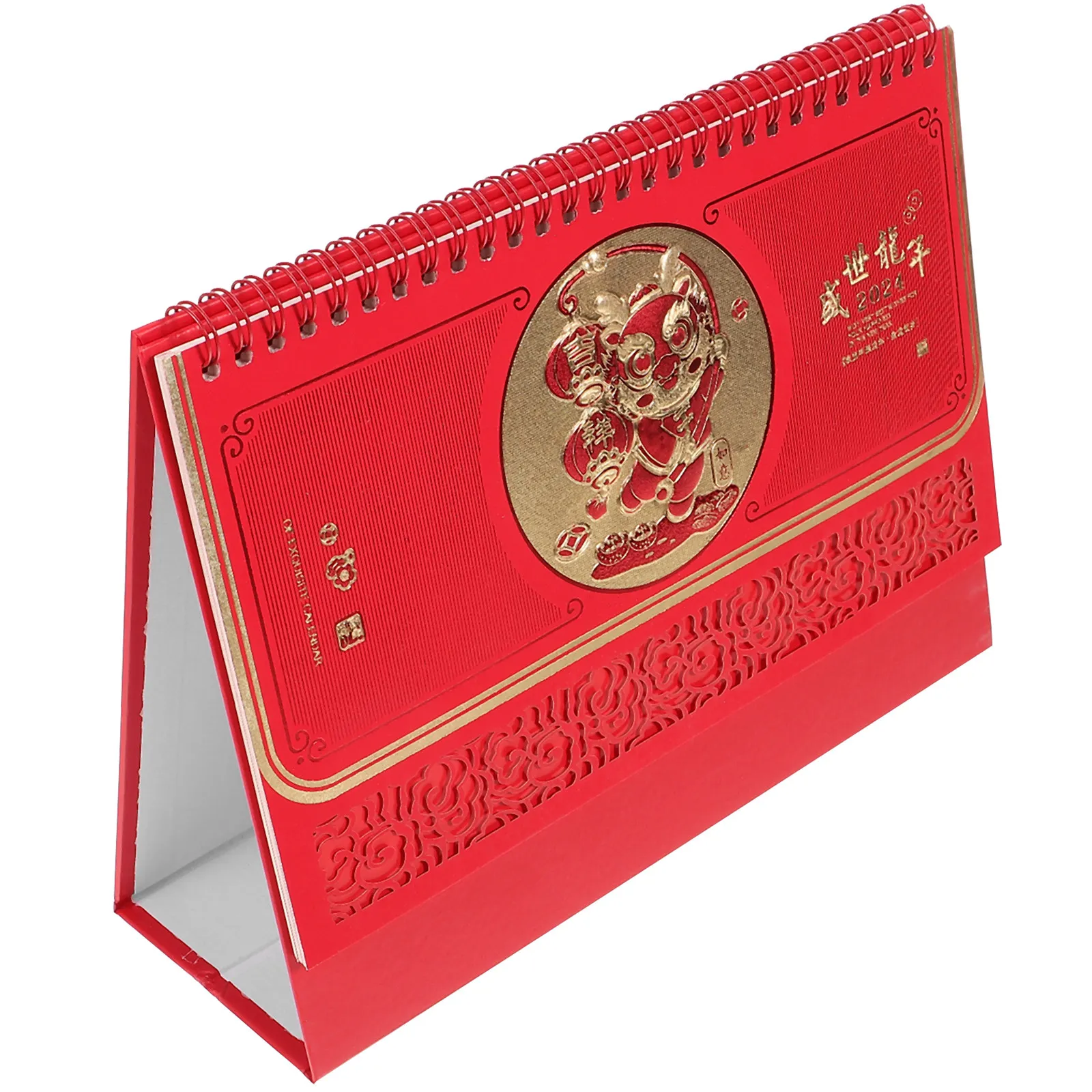 

Creative 2024 Desk Calendar Thick Paper Decorative Tabletop Calendar for Office Home Monthly Schedule Organizer