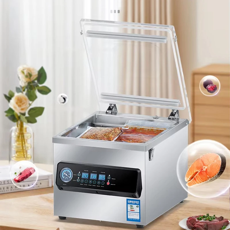 

PBOBP Vacuum Sealer Machine, 90Kpa Food Vacuum Sealer Machine Preservation Dry/Moist/Liquid Modes, LED Indicator Light