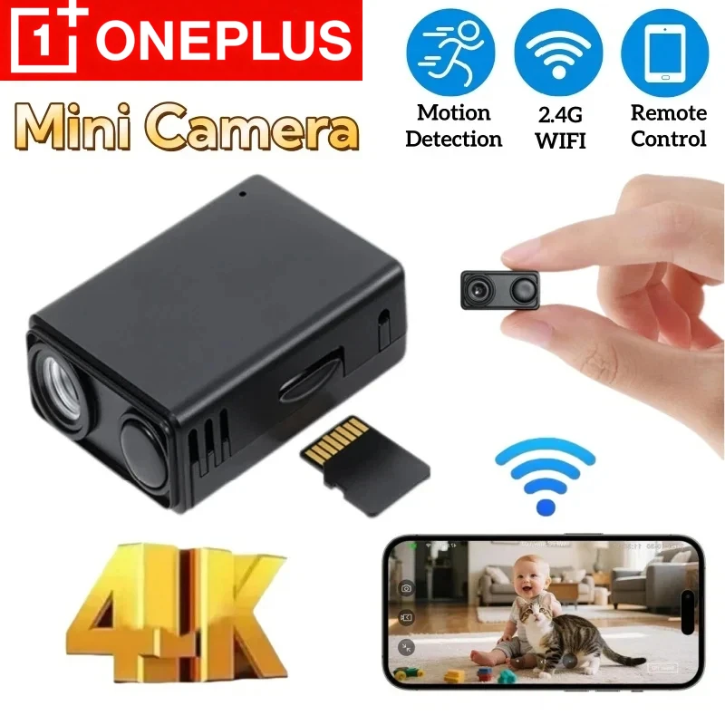 Oneplus 4K Camera WiFi Wireless Monitor Night Vision Remote Motion Detecting Camcorders Security Protection Indoor  Surveillance
