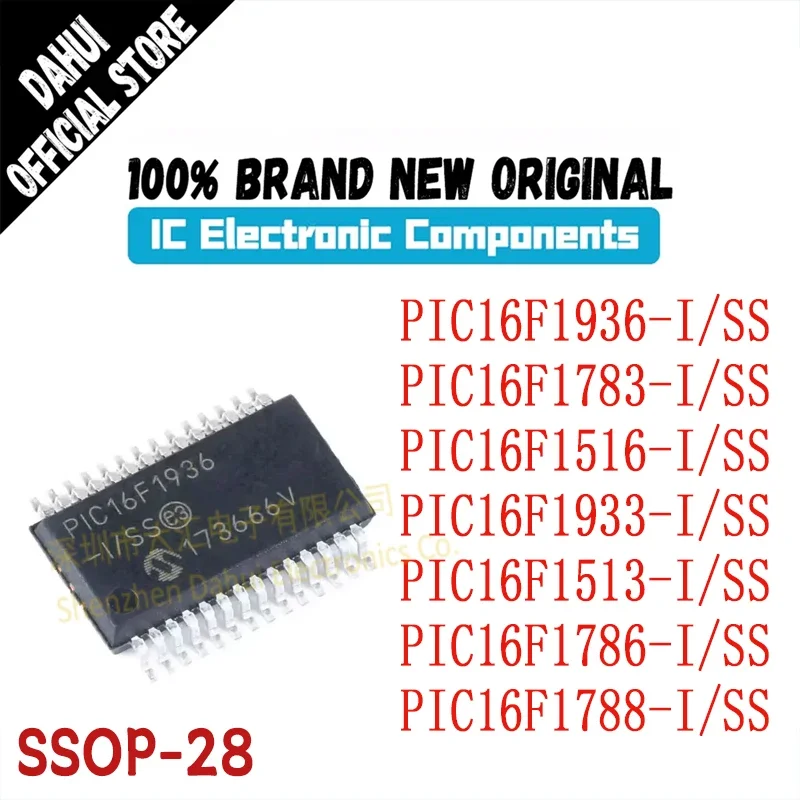 

PIC16F1513-I PIC16F1516-I PIC16F1783-I PIC16F1786-I PIC16F1788-I PIC16F1933-I PIC16F1936-I SS IC MCU MPU SOC Chip SSOP-28