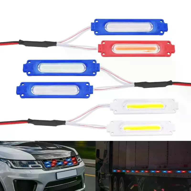 1set LED Warning Light Modification Module Universal Injection Molded Design Strobe Module For Car Motorcycle Light