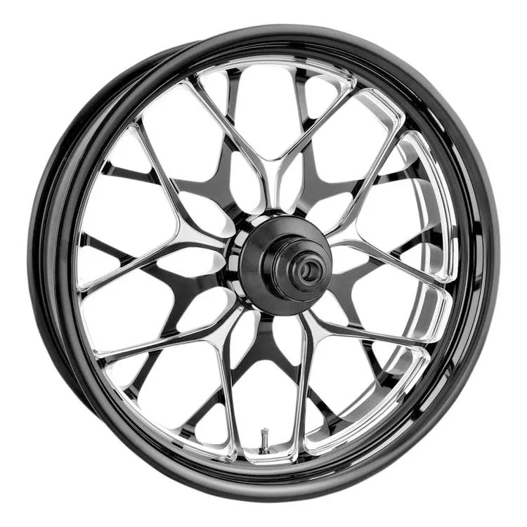 Ruota anteriore moto forgiata in alluminio CNC personalizzata da 21 x 3,5 pollici per Harley Touring