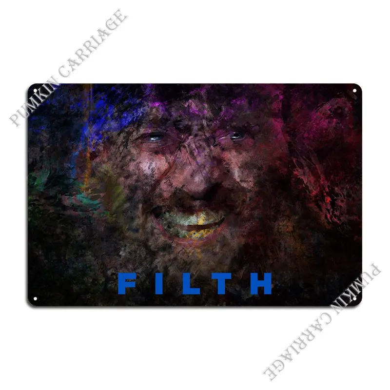 Filth Metal Plaque Poster Retro Print Wall Mural Living Room Vintage Tin Sign Poster