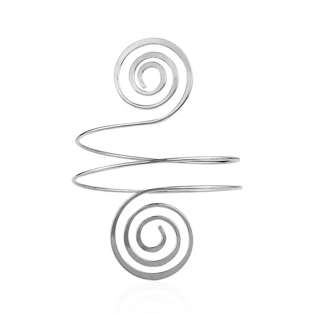 Alloy Wide Open Arm Cuff Leaves Exaggerated Bangle Women Arm Chain for Birthday Gift Girl Gift Fashion Jewelry Party