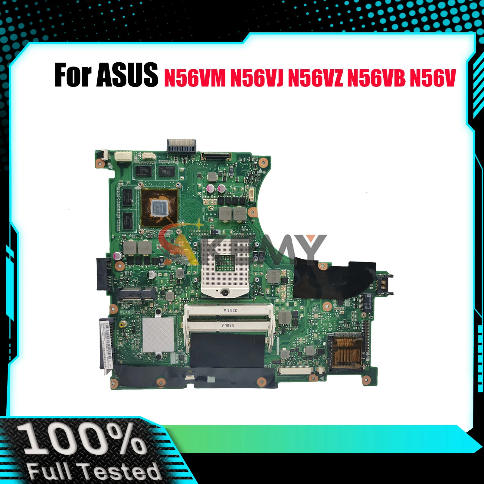 

N56VM Laptop Motherboard For ASUS N56V N56VB N56VM N56VZ N56VJ N56VV Notebook Mainboard in stock 100% tests OK fast shipping