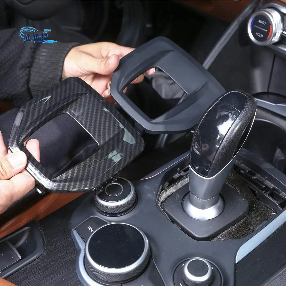 

AV32-Car Replacement Part For Alfa Romeo Giulia Stelvio 2017-2019 Center Console Gear Shift Panel Cover Trim Accessories