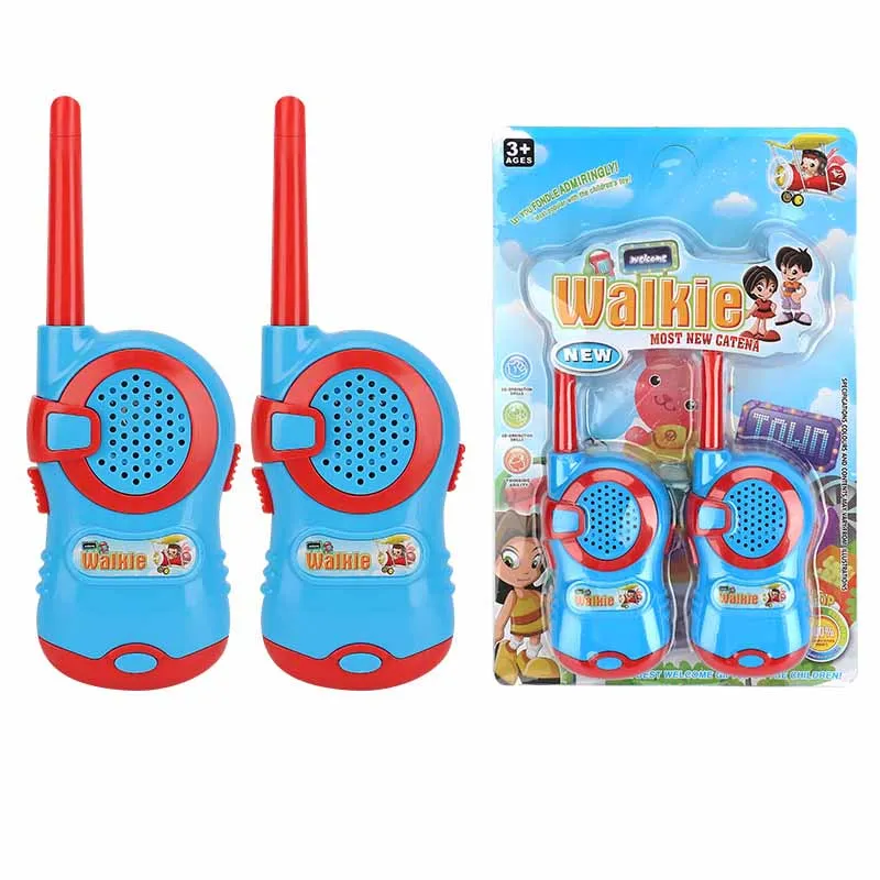 Bambini Outdoor Indoor Cartoon Cute Plastic Walkie-talkie Toys Kids Fun Play House Wireless Call giocattoli di interazione genitore-figlio