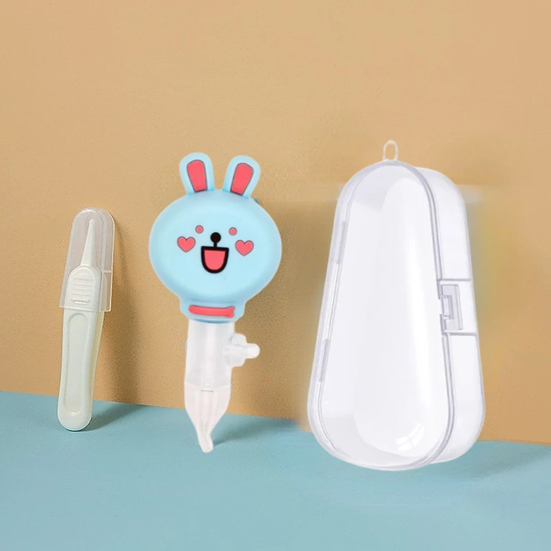 New Born Silicone Safety Nose Cleaner Cartoon Vacuum Suction Child Nasal Aspirator New Baby Care Diagnostic-tool Vacuum Sucker