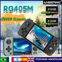 ANBERNIC RG405M 4 inch IPS Touch Screen Android 12 Retro Handheld Game Console T618 CNC/Aluminum Alloy Hall Joystick  PSP PS2