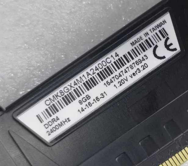 

For Vengeance LPX 8G CMK8GX4M1A2400C14 DDR4 2400Mhz 8GB health 100%