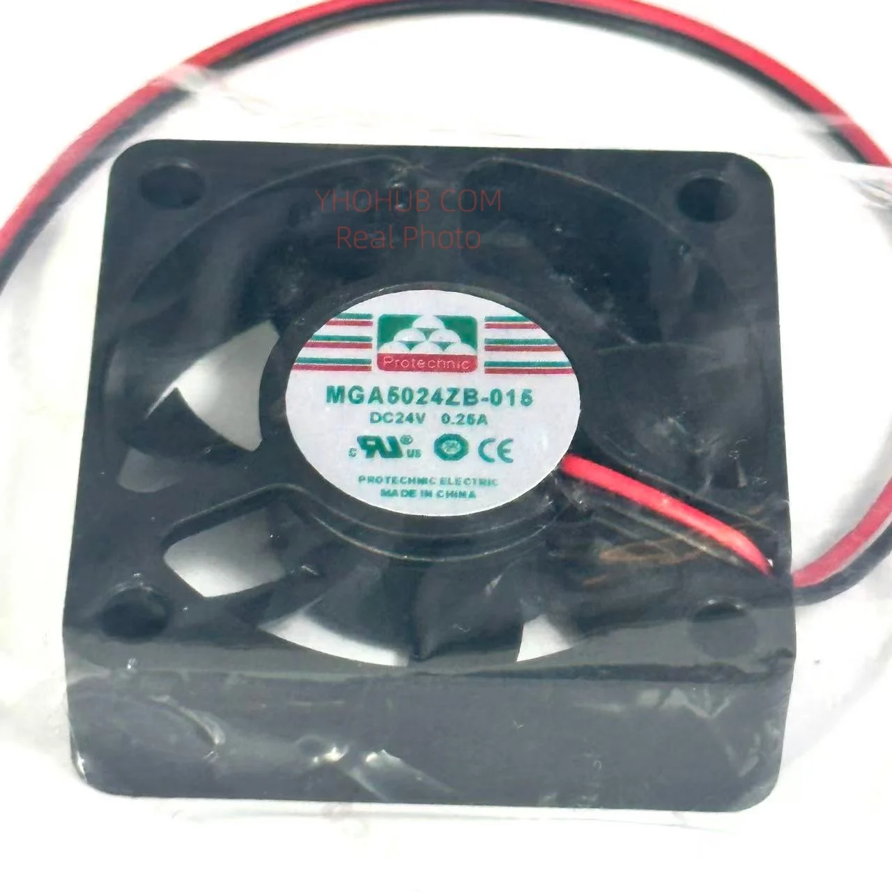 Afbeelding 4: Magische MGA5024ZB-O15 Dc 24V 0.25a 50X50X15Mm 2-draads Server Koelventilator