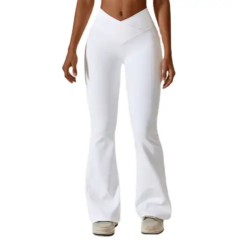 Flare Leggings Yoga Pants Women High Waist Wide Leg Pants Women Gym Workout Fitness Sports Flared Pant Latin Dance Trousers