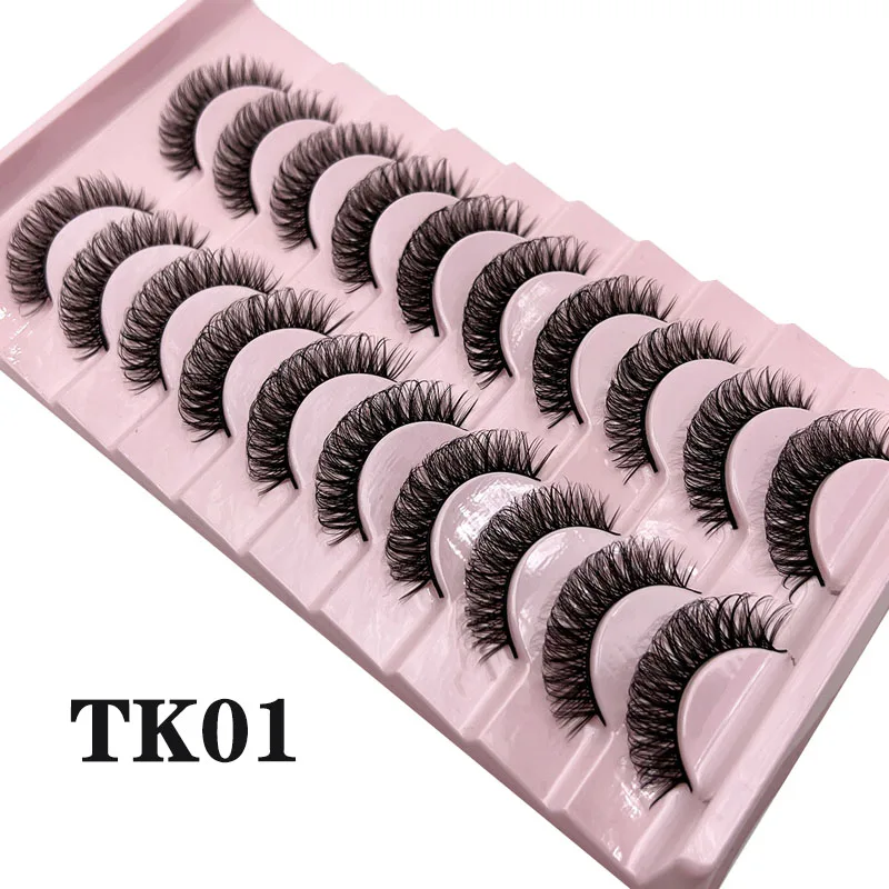 Wimpern, Künstliche Wimpern, Russische Streifenwimpern, Falsche Wimpern, Biche Eyes, Wimpernverlängerung, Russisches Volumen, Russische Wimpern – Detail 6