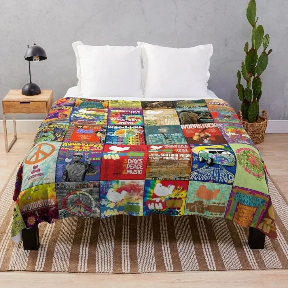 

Woodstock Throw Blanket christmas gifts Flannels Luxury St Blankets