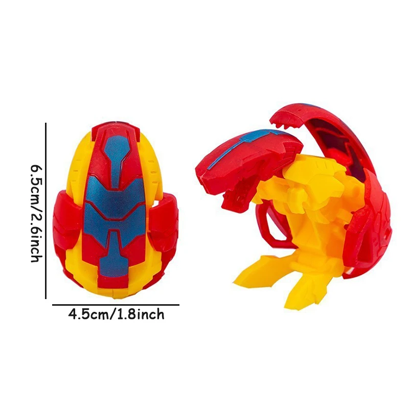 5PCS Dinosaur Robot Transformation Toy Dinosaur Egg Automatic Transformation Twist Egg Party Activity Mini Game Favorite image 6
