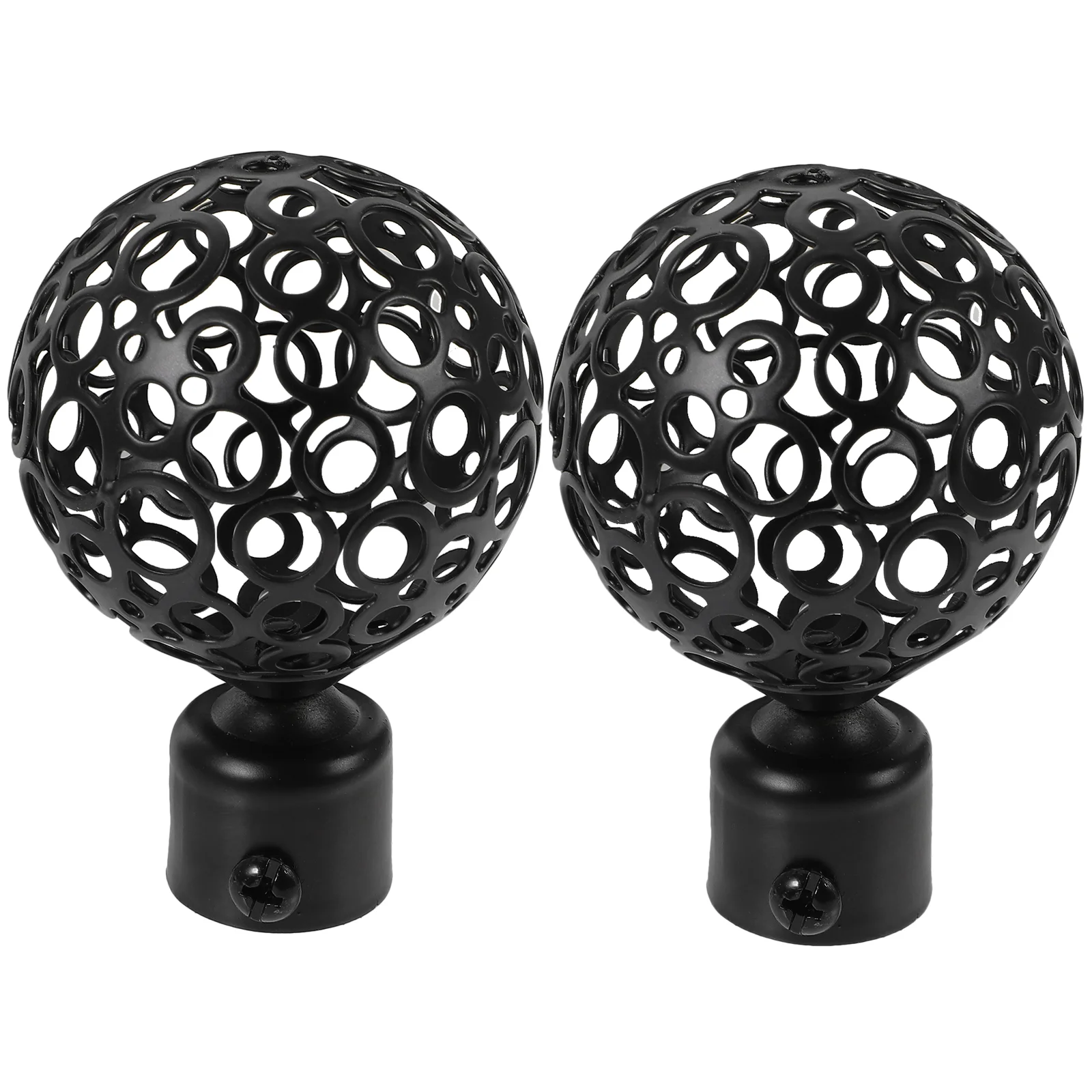 

Decorative Finials Curtain Rod Knob Roman Accessories Window Curtains Decorate Head Plug