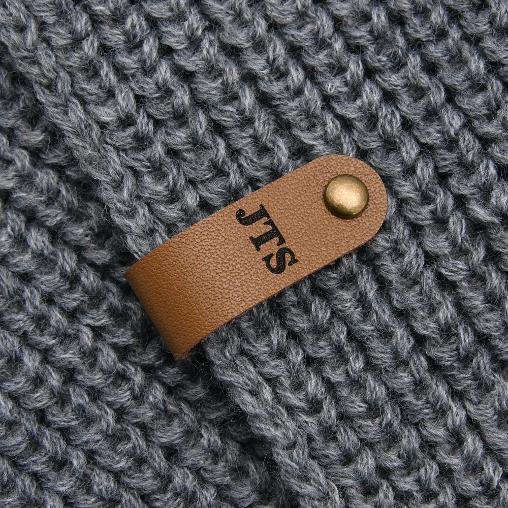 

Custom Laser Engraved Leather Tags 0.5x3 Inch with Free Rivets - 1mm Eco-Friendly for Clothing, DIY Crafts, Personalized Gifts