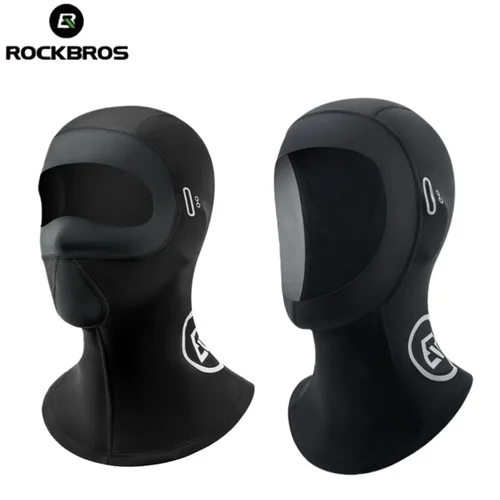 Imagen 1 del producto ROCKBROS-bufanda más cálida, pasamontañas de lana, antideslizante, para deportes al aire libre, máscara de ciclismo, gorros a prueba de viento, protección para el oído y el cuello, máscara deportiva térmica