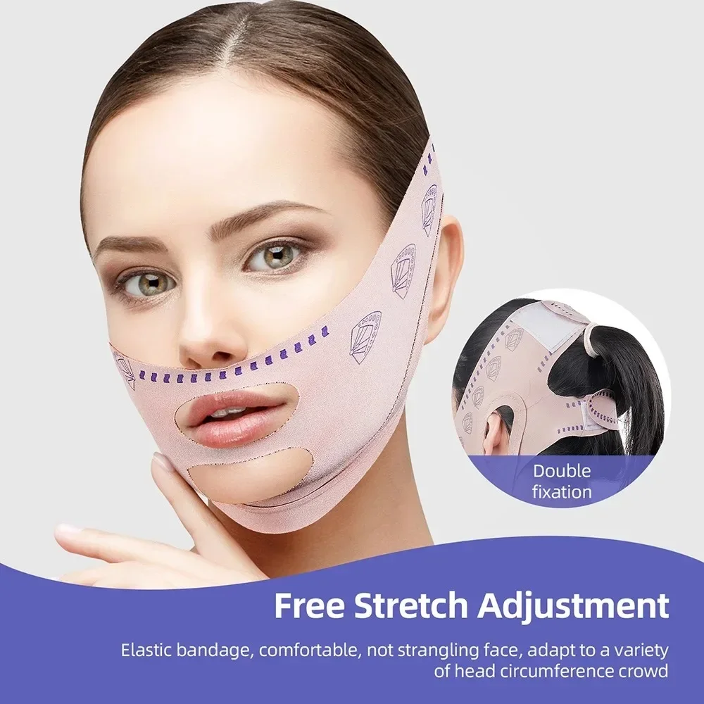 

PINK V Shaper Face Shaper Face Slimming Bandage Facial Massage Strap Chin Cheek Lift Up Belt Lifting Mask Skin Care Anti Wrinkle