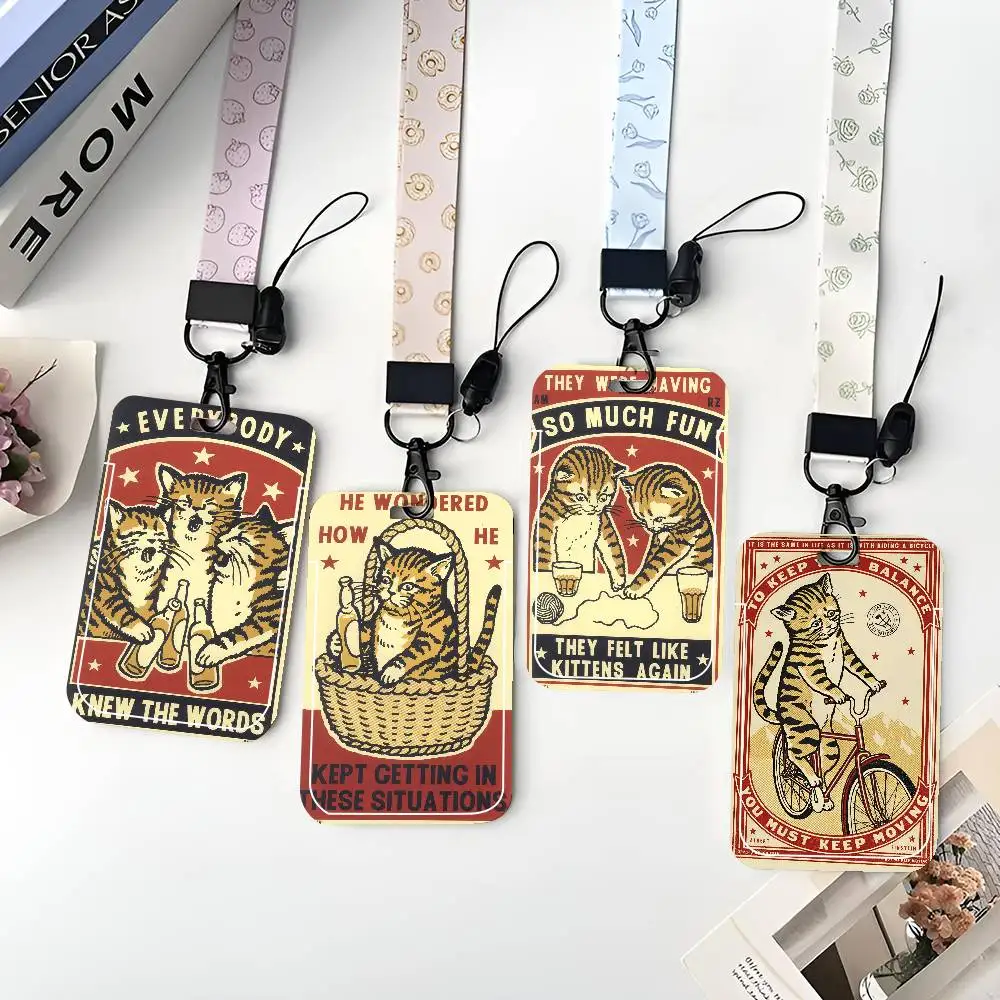 

Защитный чехол для ID-карт и проездных карт с дизайном «Все в восторге на пьяном ужине» и «Домашний кот» (для школьных, проездных, ID-карт, карт питания) с механизмом легкого выталкивания