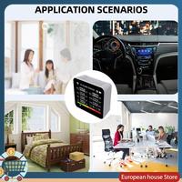 ABFA 15 In 1 Air Quality Tester Multifunctional Digital PM2.5 PM1.0 PM10 PM10 HCHO TVOC CO CO2 Meter For Home/Office White Durab