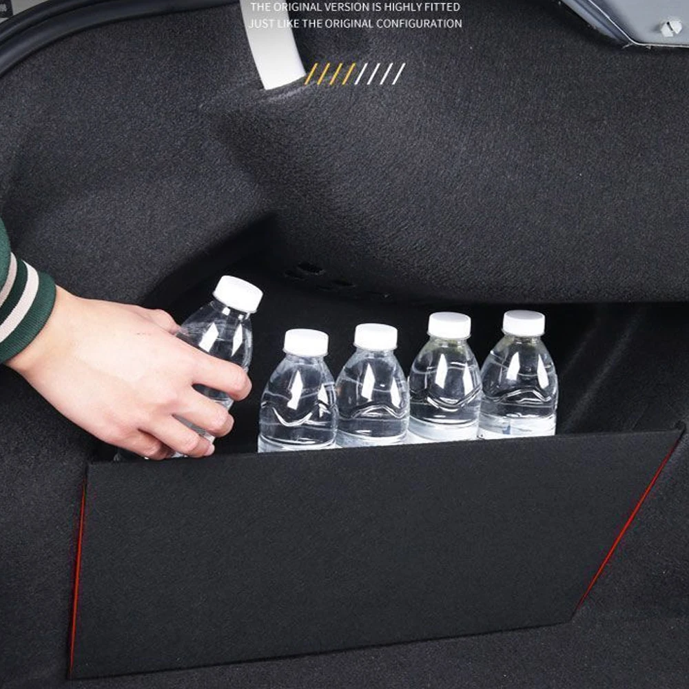 Car Trunk Baffle Tail Box For Tesla Model 3 Y 2017-2025 Separate Storage Partitions Board Side Baffles Interior Accessories