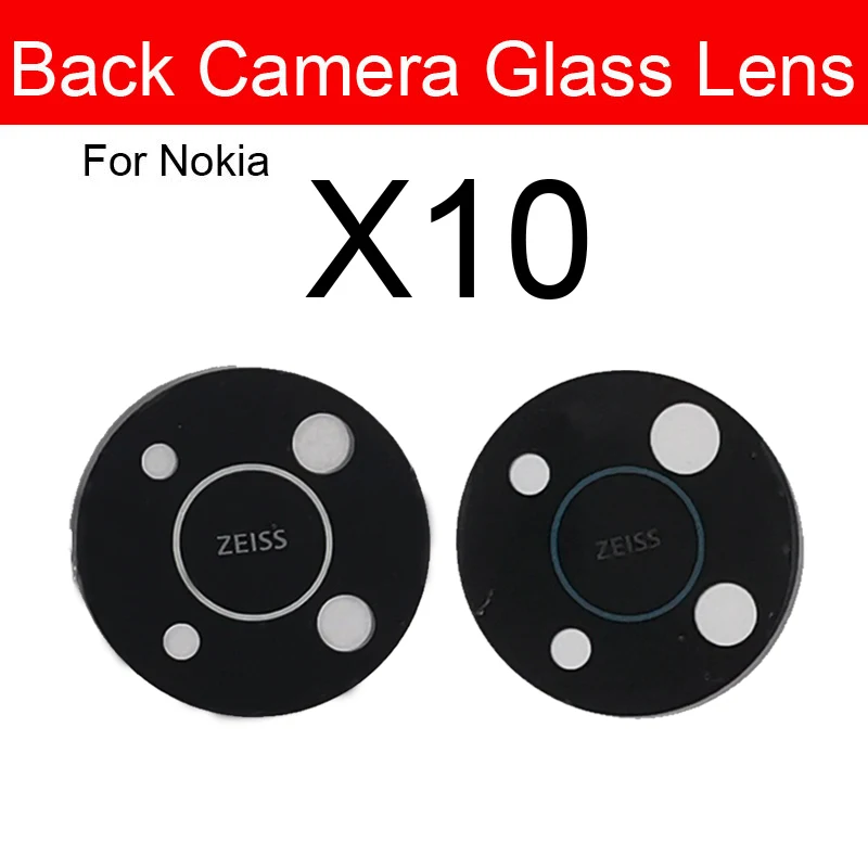 Rear Back Camera Lens Glass For Nokia G20 G50 X20 X10 C5 Endi Camera Lens Glass with Adhesive Sticker Repair Parts