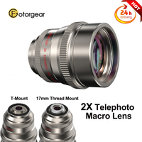 Fotorgear-Retro 2X Telephoto Lens Macro Lens for Xiaomi 15 Ultra iPhone Vivo X200U Photography kit, support T-mount/17mm Lens