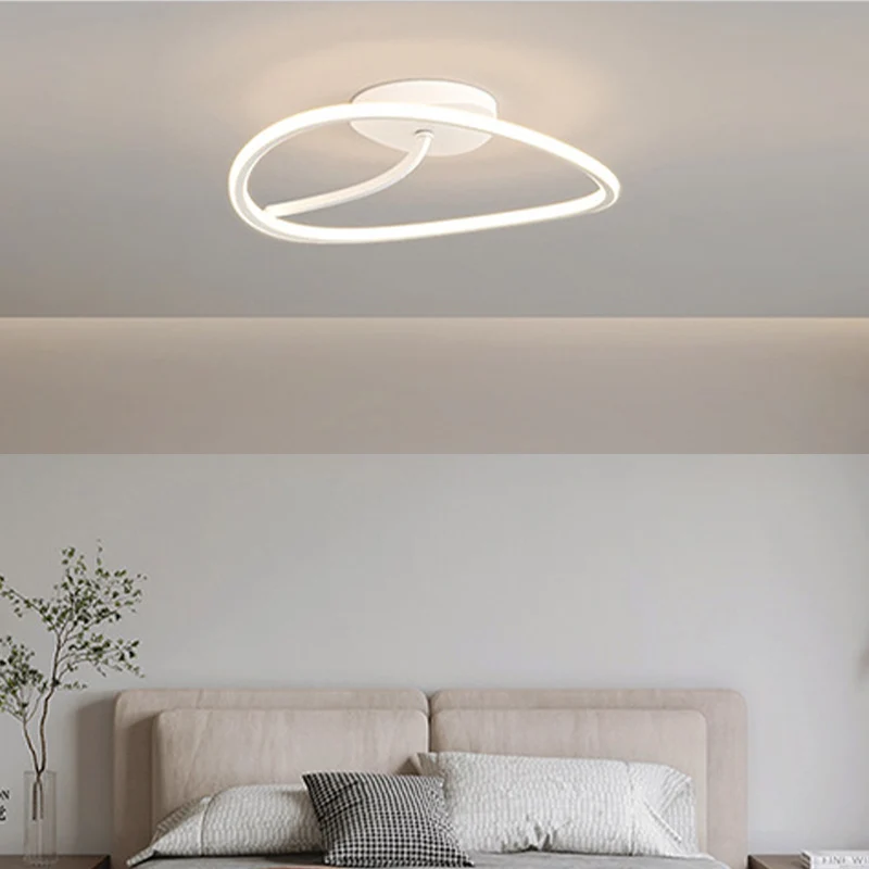 

Modern Minimalism Led Pendant Lights For Bedroom Dimmable Pendant pendant Lamp ceiling Chandelier Light White indoor lighting