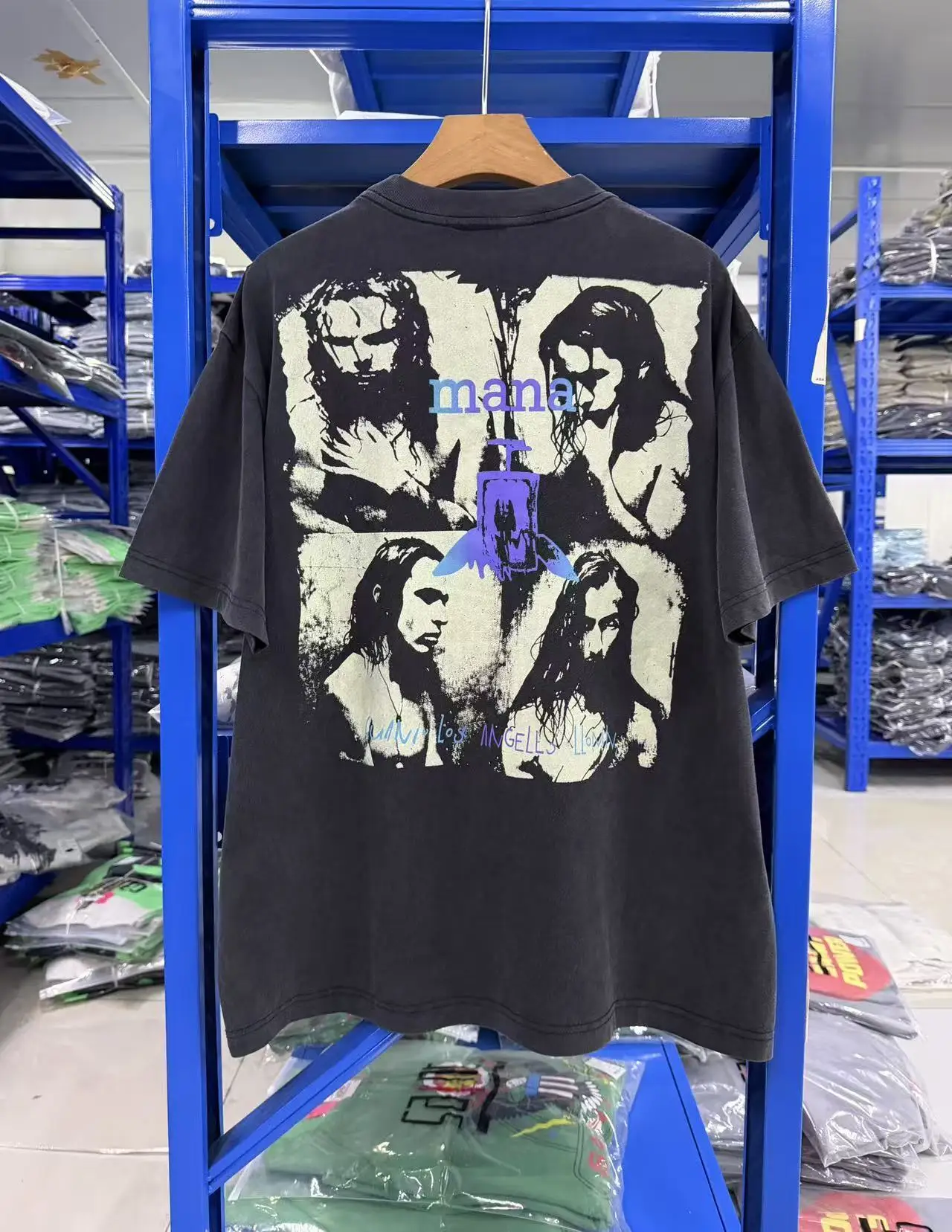 New Summer Vintage Pattern Printed Washed Cotton Casual Short Sleeve High Street Loose Fashion Fashion Oversize Men T-shirt