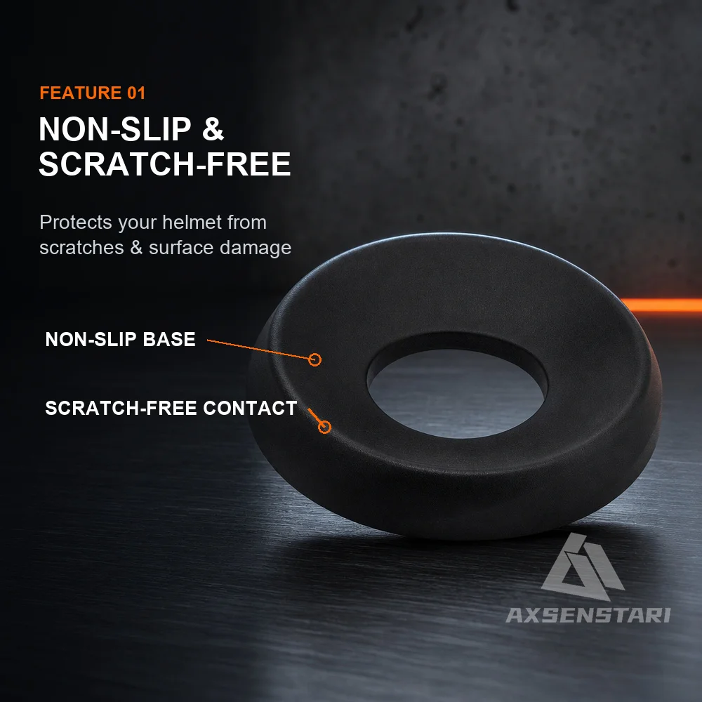 Motorcycle Helmet Stand Pad Non-Slip Scratch Resistant Donut Ring Base Portable Full Face Half Shell Universal Support Holder