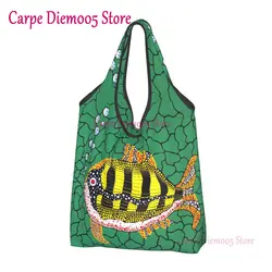 Yayoi Kusama Arte Abstrata Compras sacolas, Portátil Mercearia Shoulder Shopper Bag, Kawaii