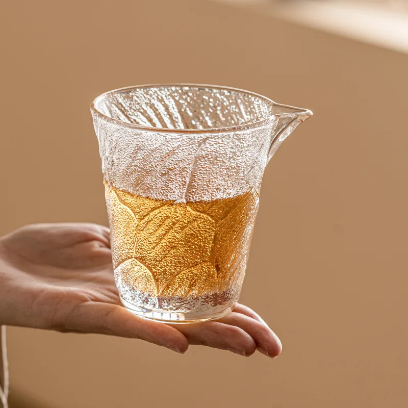 

Crystal Cloud Sea Fair Glass High End Kung Fu Set Accessories Home Hospitality Tea Dispenser Public Uniform Cup