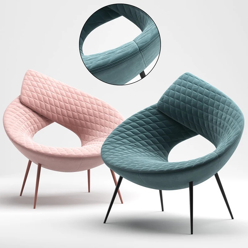 Nordic living room modern circle chair fiberglass