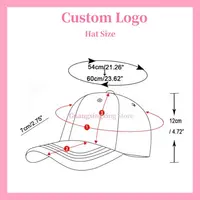 Los sombreros con logotipo personalizado, los sombreros ajustables unisex son adecuados para todos los tocados personalizados