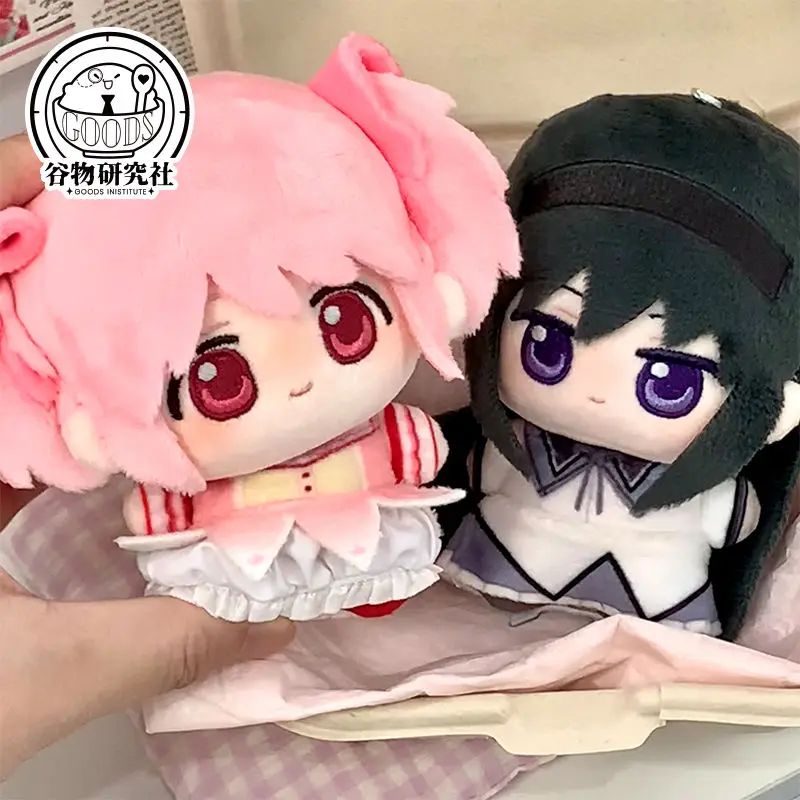 Cute Anime Puella Magi Madoka Magica Kaname Madoka Akemi Homura Cosplay 10cm Plush Doll Plushie Pendant Backpack Keychain Gift