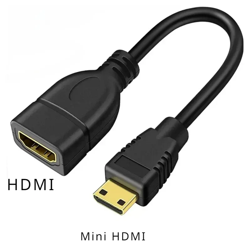 Mini HDMI-compatible  cable 4K 60Hz HDmatters  HDMI-compatible female cable adapter converter for tablet Camcorder laptop DSLR